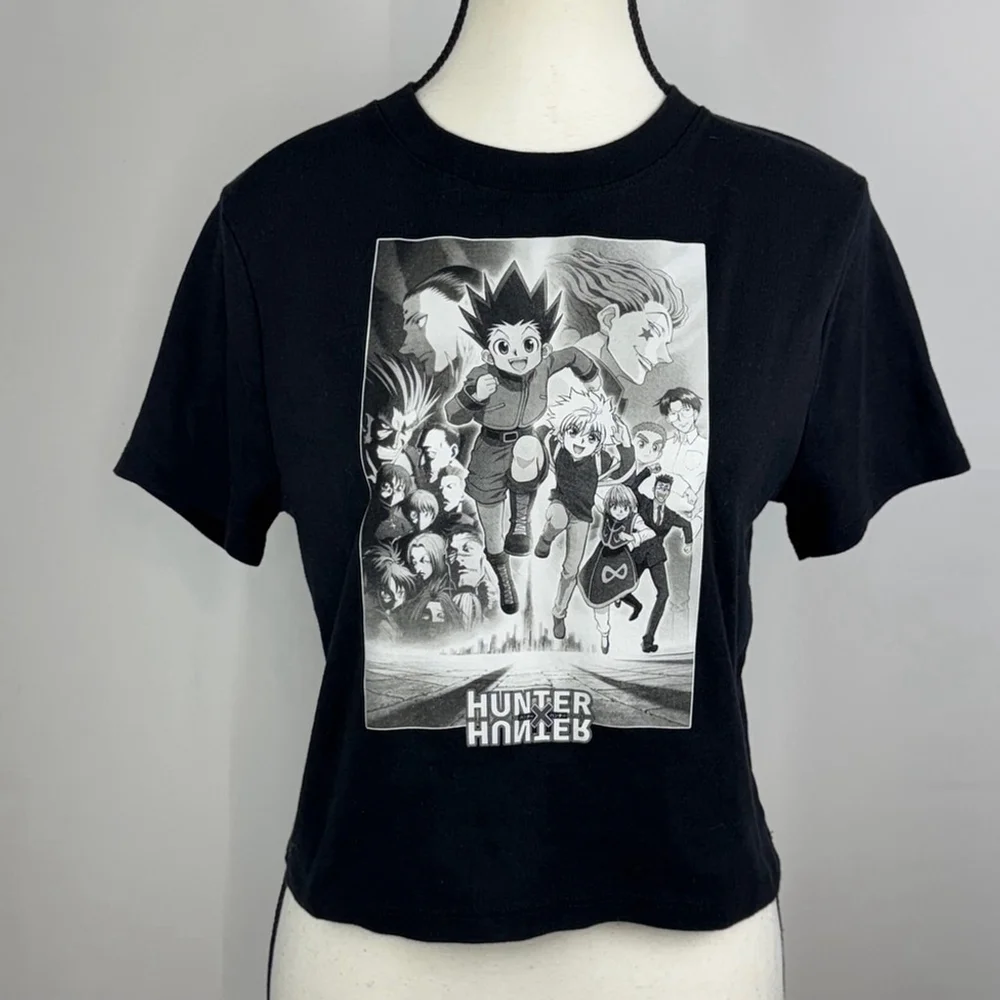 Hunter X Hunter T-Shirt Women XXL Black Graphic Anime Manga Streetwear Casual
